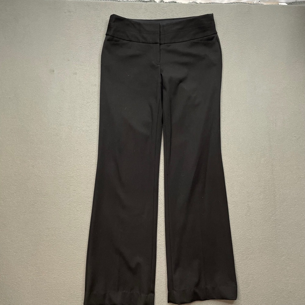 Express Women Pants Black Polyester Viscose 2R Editor Bootcut Professional
